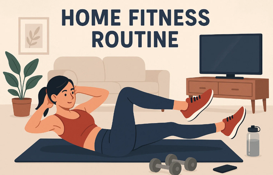 홈 피트니스 루틴에 관한 사진