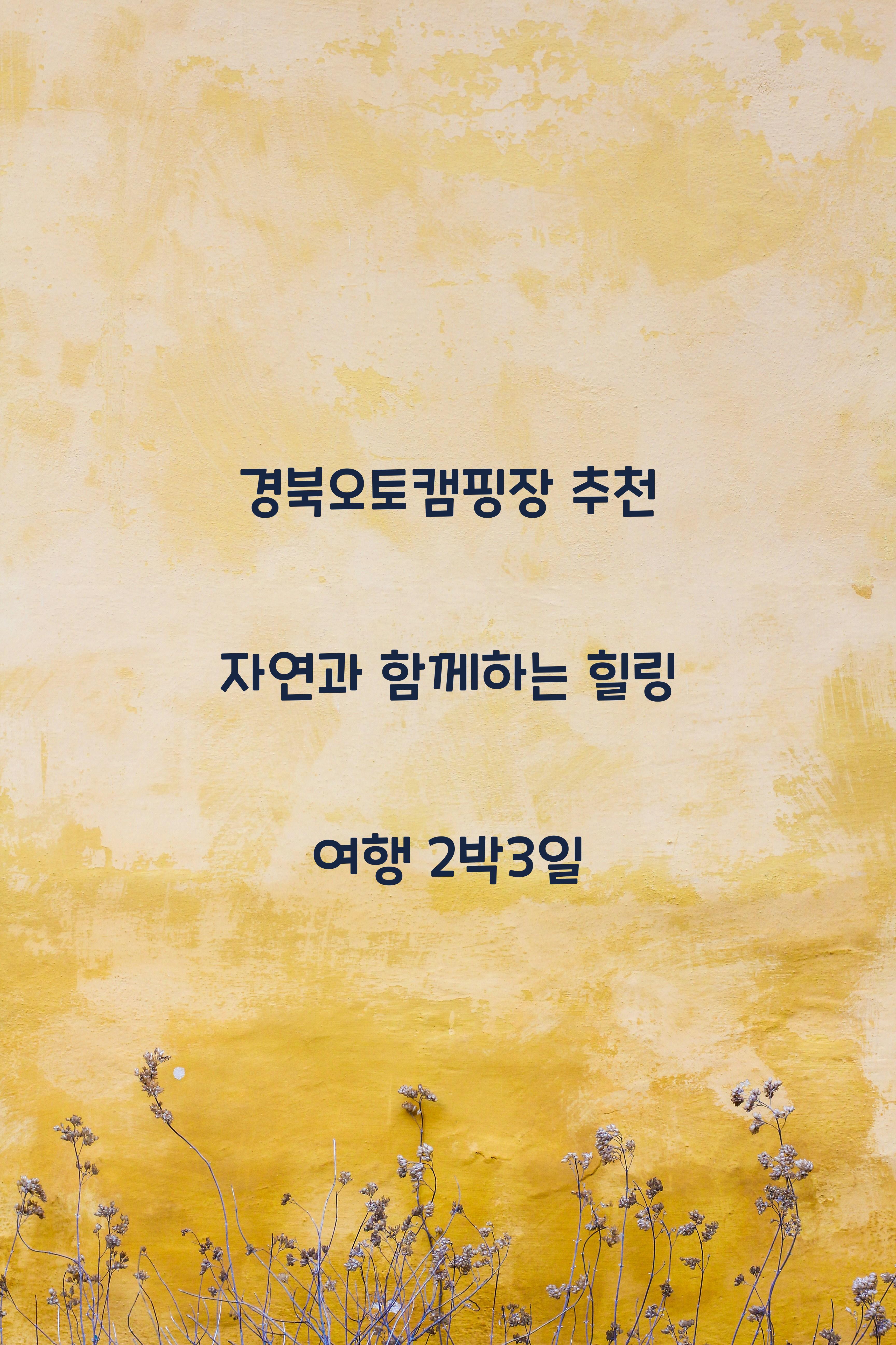 경북오토캠핑장