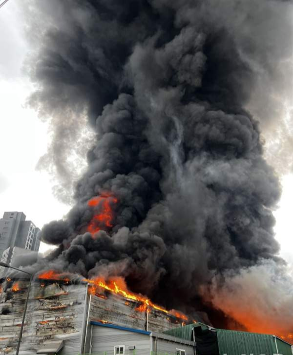 양주 백석읍 홍죽리 섬유공장 폭발 화재