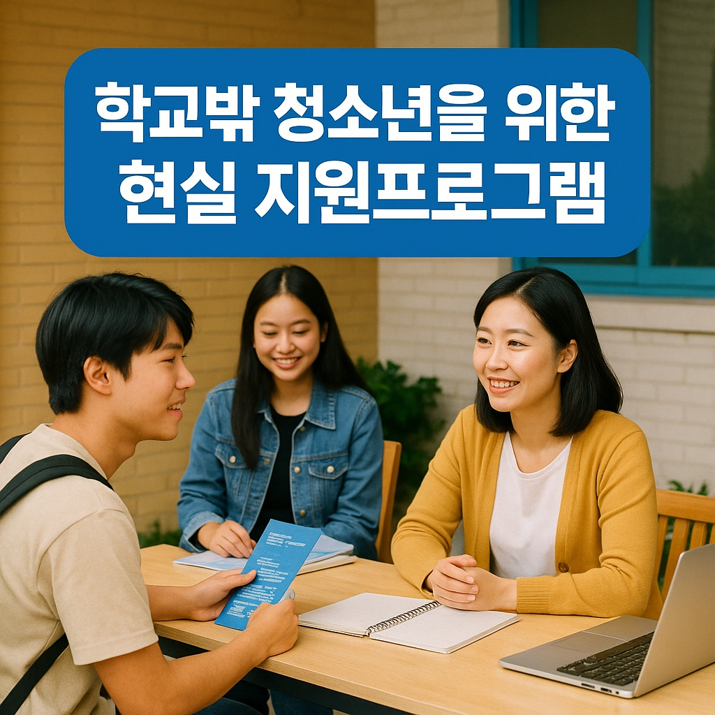 학교밖청소년을 위한 현실 지원 프로그램 정리