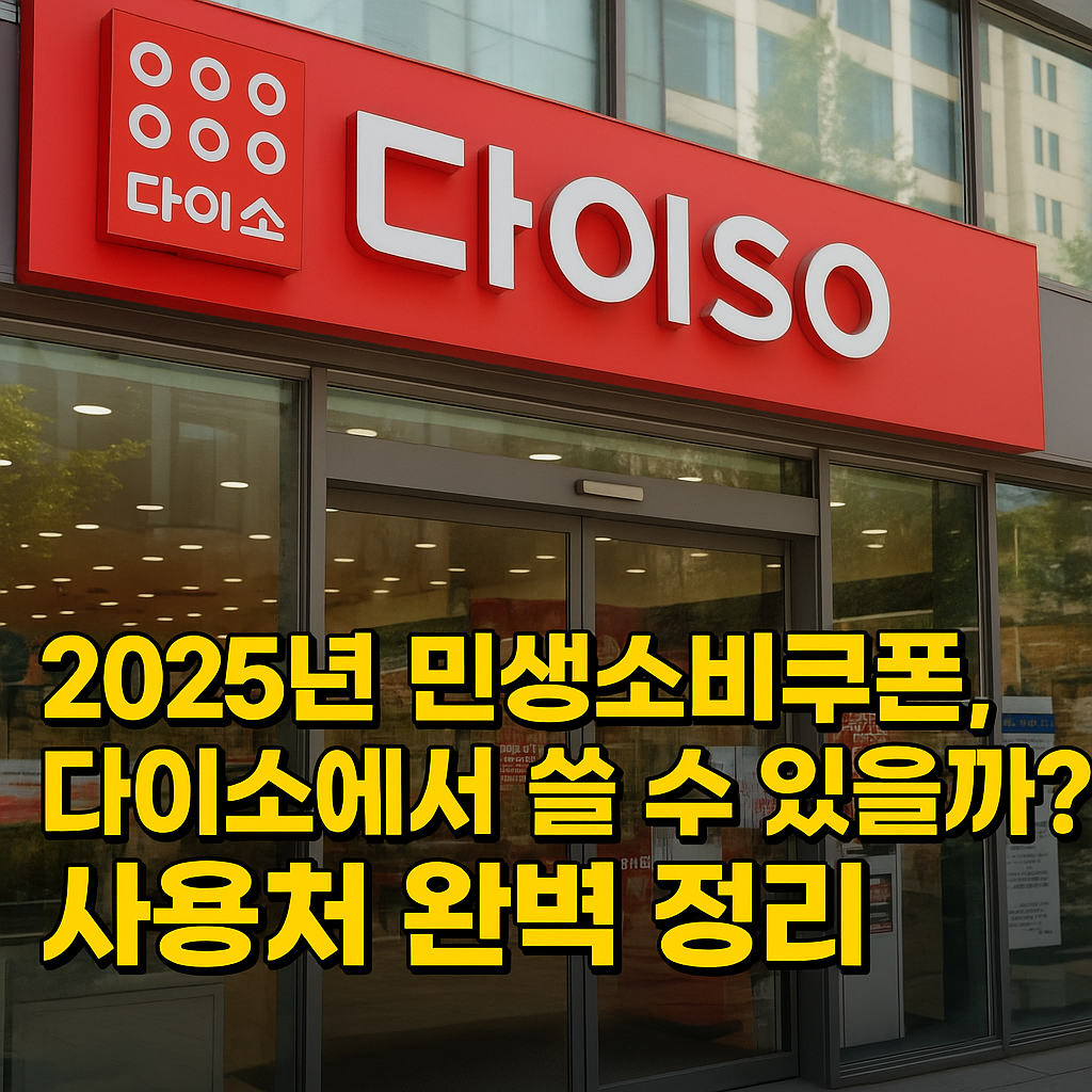 2025 민생소비쿠폰 사용처