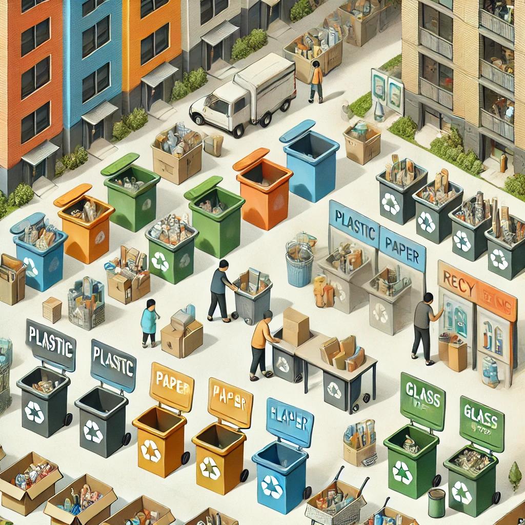 재활용 분리수거함