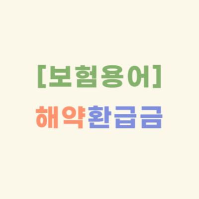 보험용어-제대로-알기-해약환급금