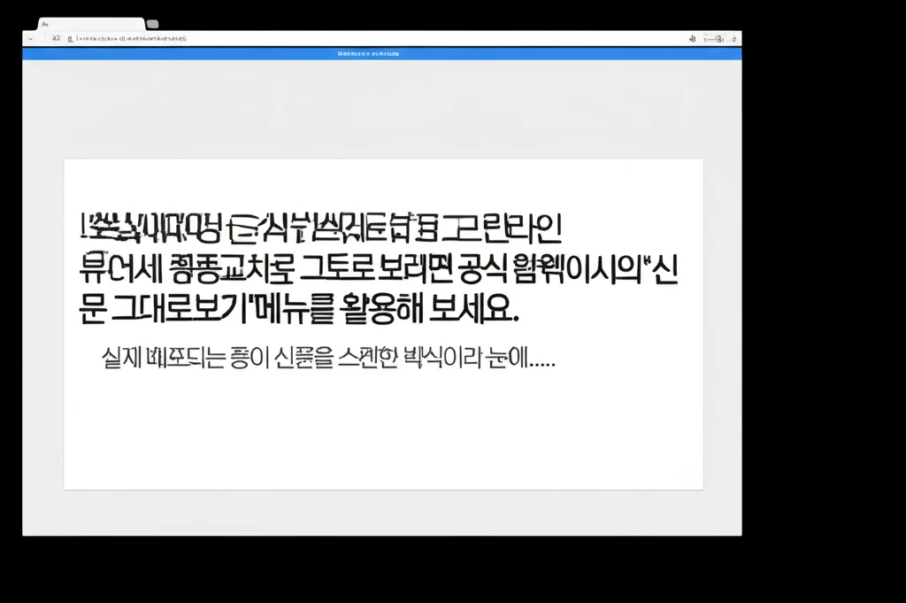 세종교차로 지난 신문 다시보기 및 과..