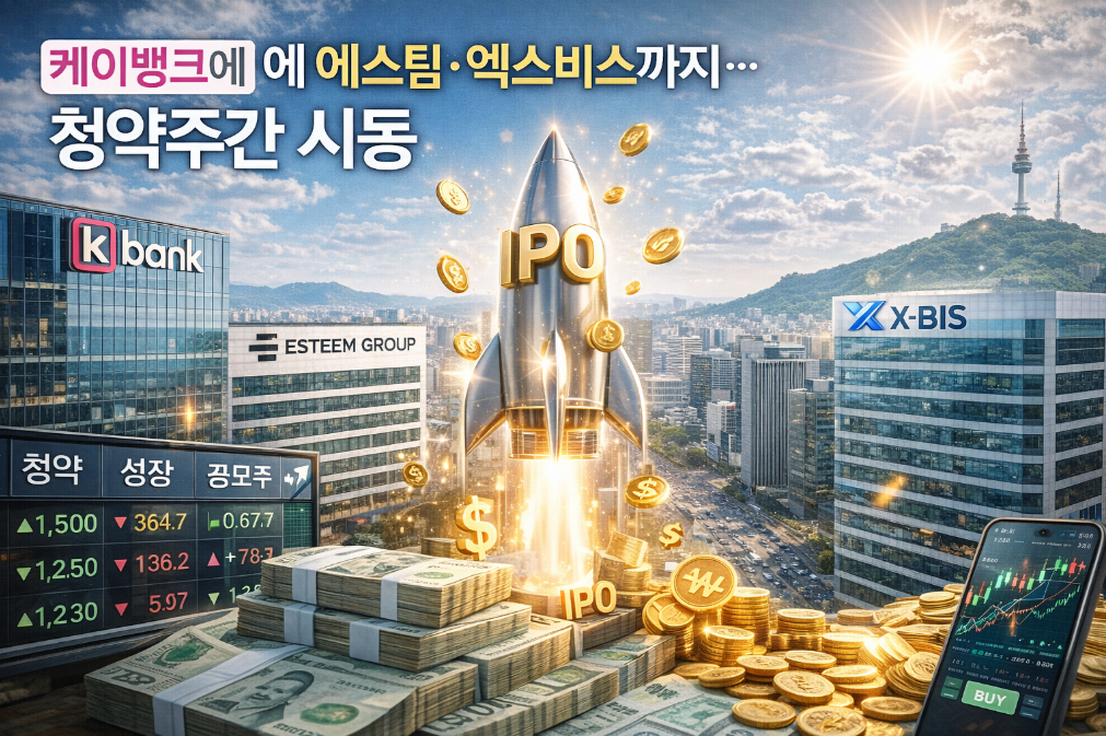 케이뱅크·에스팀·엑스비스 청약주간 시동, 청약 일정 총정리