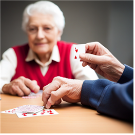 노인의 카드 놀이