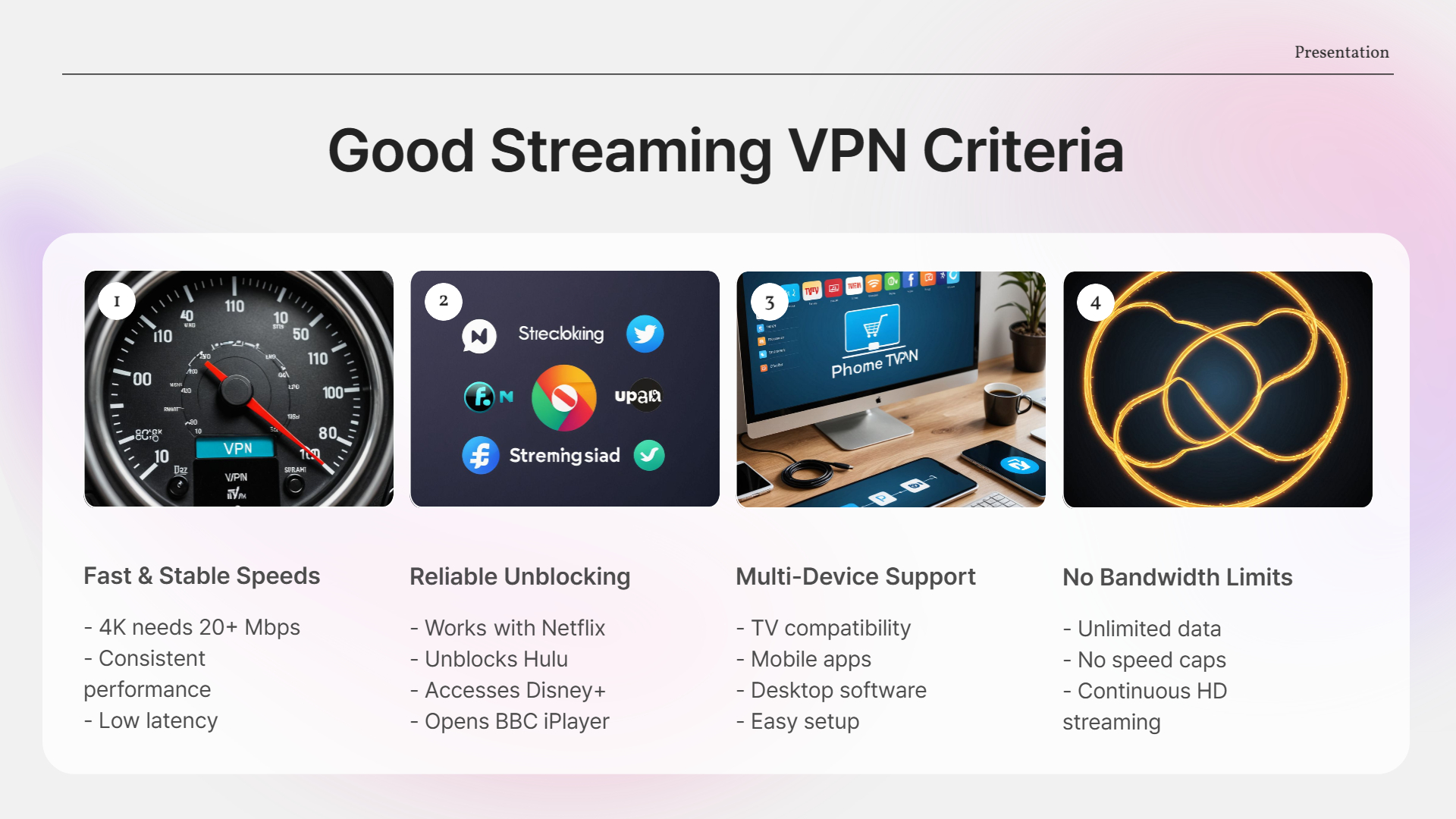 Criteria for a Good Streaming VPN