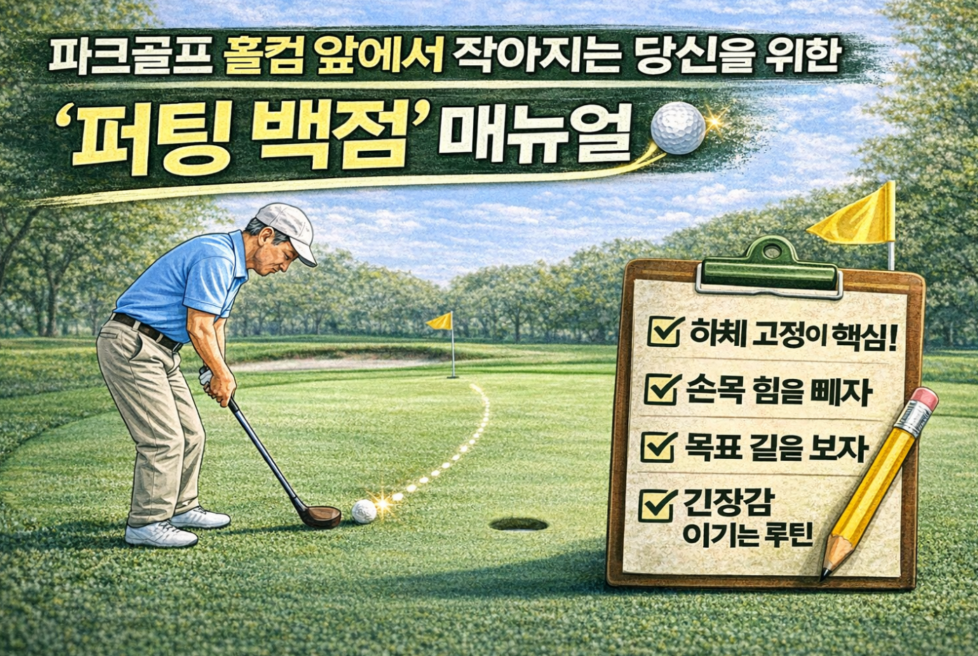 파크골프 퍼팅 완전 정복, 퍼팅 백점 매뉴얼
