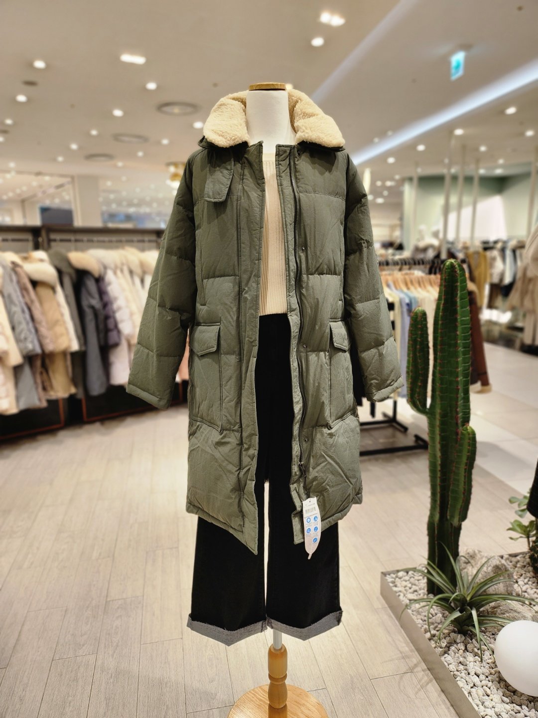 시스티나 퍼 칼라 퀼팅 롱 패딩 점퍼 ASDJPL41090 LE1212676273