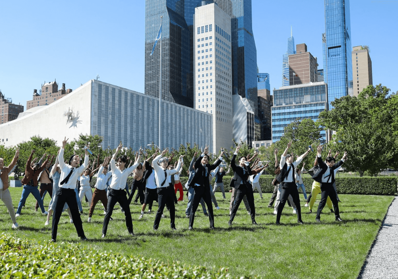 BTS 유엔본부 앞 댄스