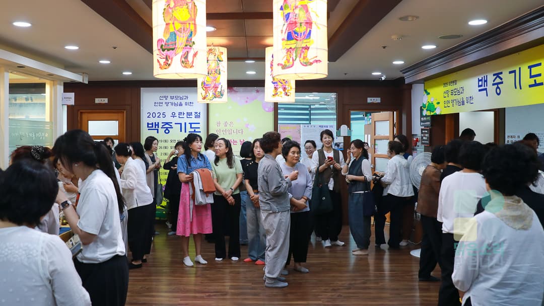 금강경 독송 이전 대광명사 복도 모습