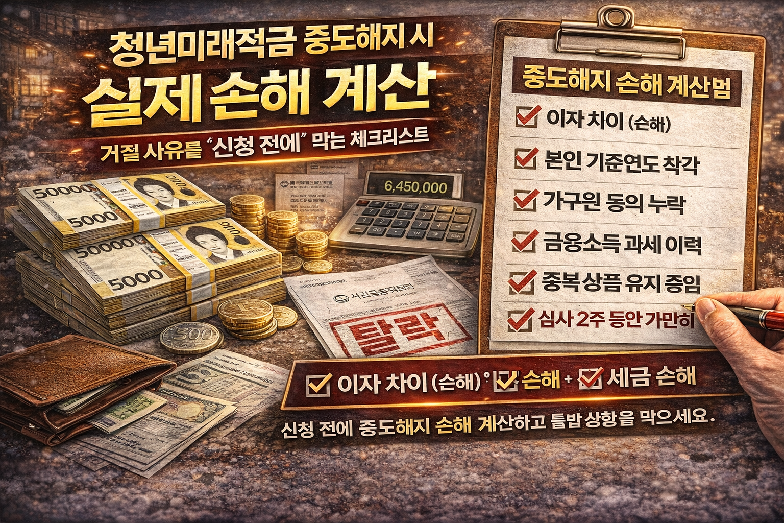 청년미래적금 중도해지