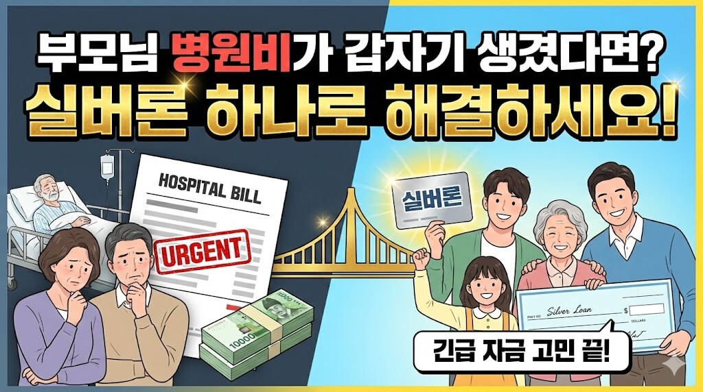부모님 병원비, 실버론으로 100% 해결하는 법