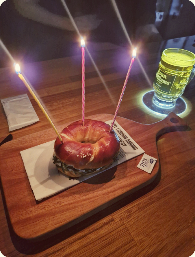 런던베이글 메뉴 쪽파베이글