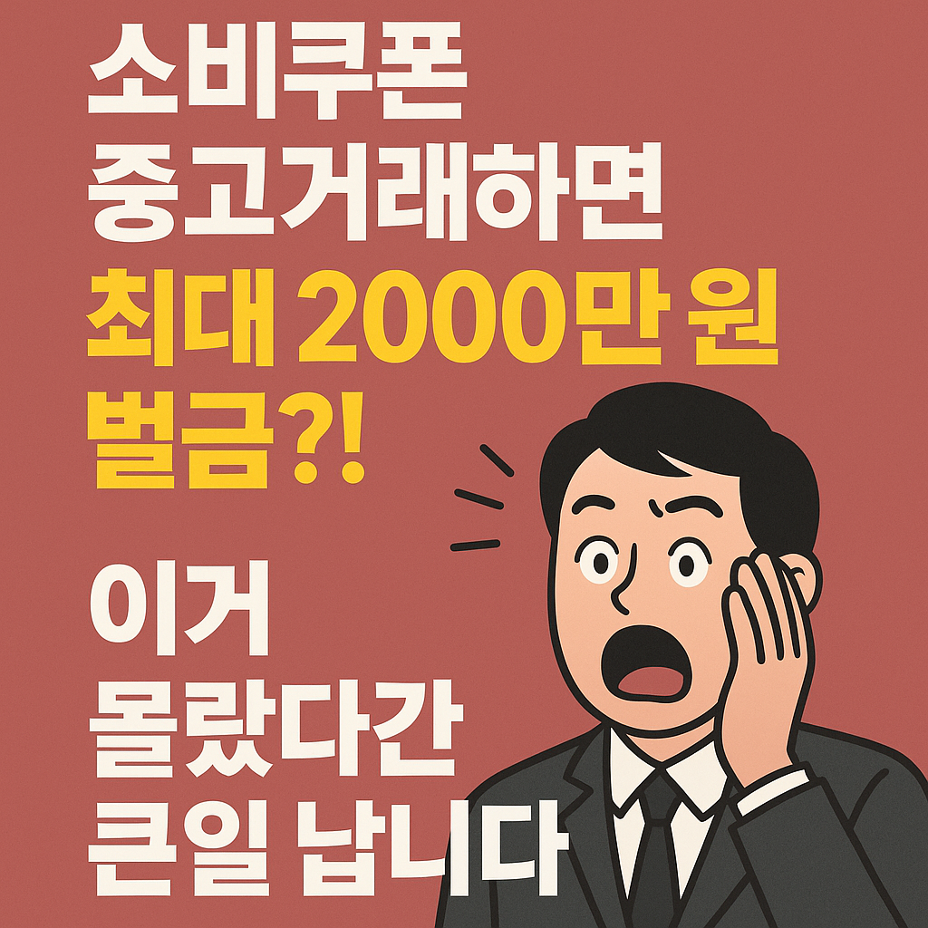 소비쿠폰 중고거래하면 최대 2000만 원 벌금