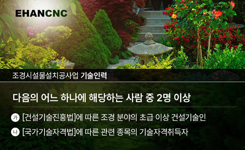 조경시설물설치공사업