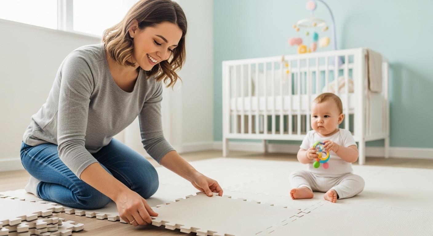아기방 매트 셀프시공