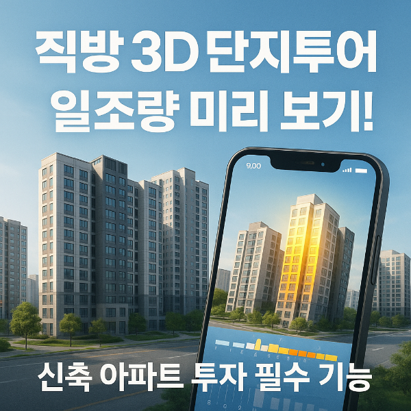 직방 3D 단지투어 일조량 썸네일 이미지입니다.