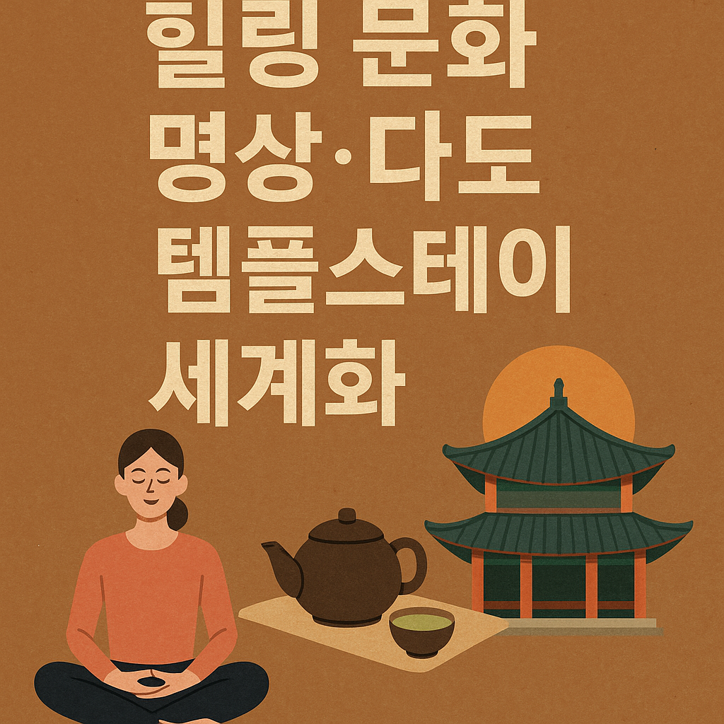 K-힐링 문화: 명상, 다도, 템플스테이의 세계화