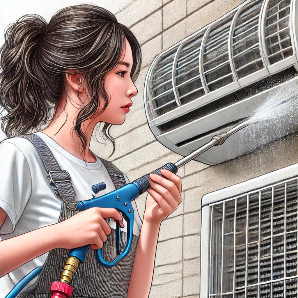 에어컨 청소 고압세척기