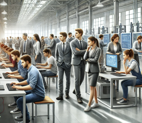 직업훈련하는 모습