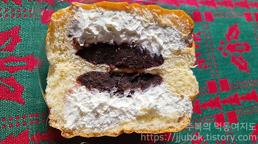 연세우유-단팥생크림빵-맛