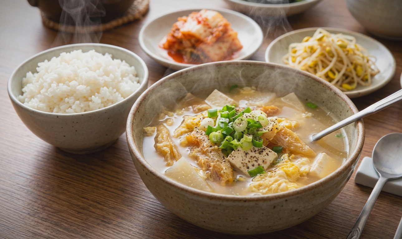아미노산이 풍부한 황태국밥 이미지