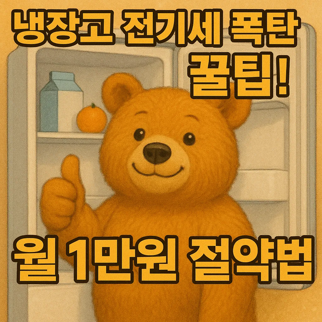 냉장고 전기세 폭탄 막는 꿀팁! 월 1만원 절약법