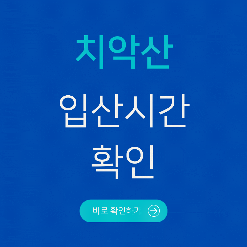 치악산 입산시간 확인