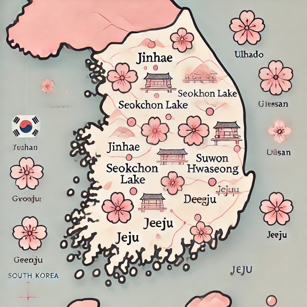 2025년 전국 벚꽃 축제 정보 벚꽃명소, 벚꽃개화시기, 벚꽃행사