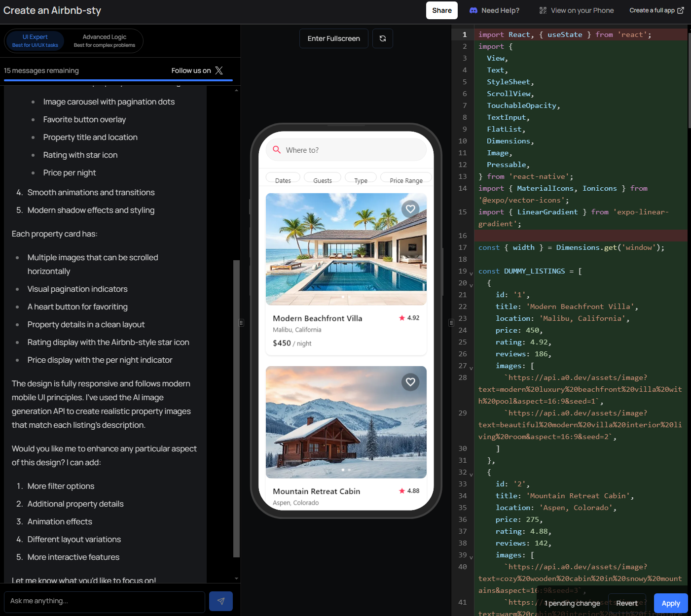 airbnb clone이 뚝딱