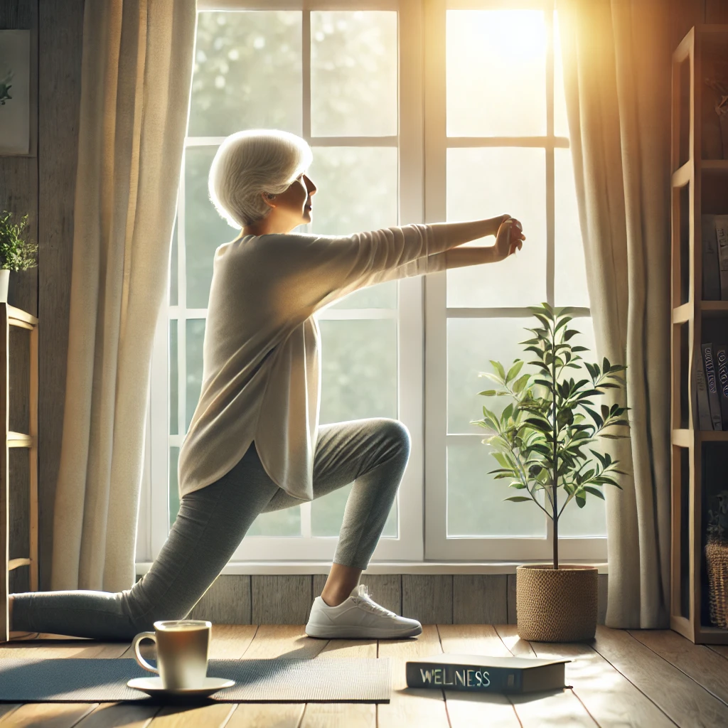 자연스럽고 건강한 안티에이징을 상징적으로 표현한 이미지