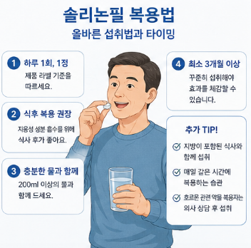 솔리논필-효능-후기-복용법-부작용-가격