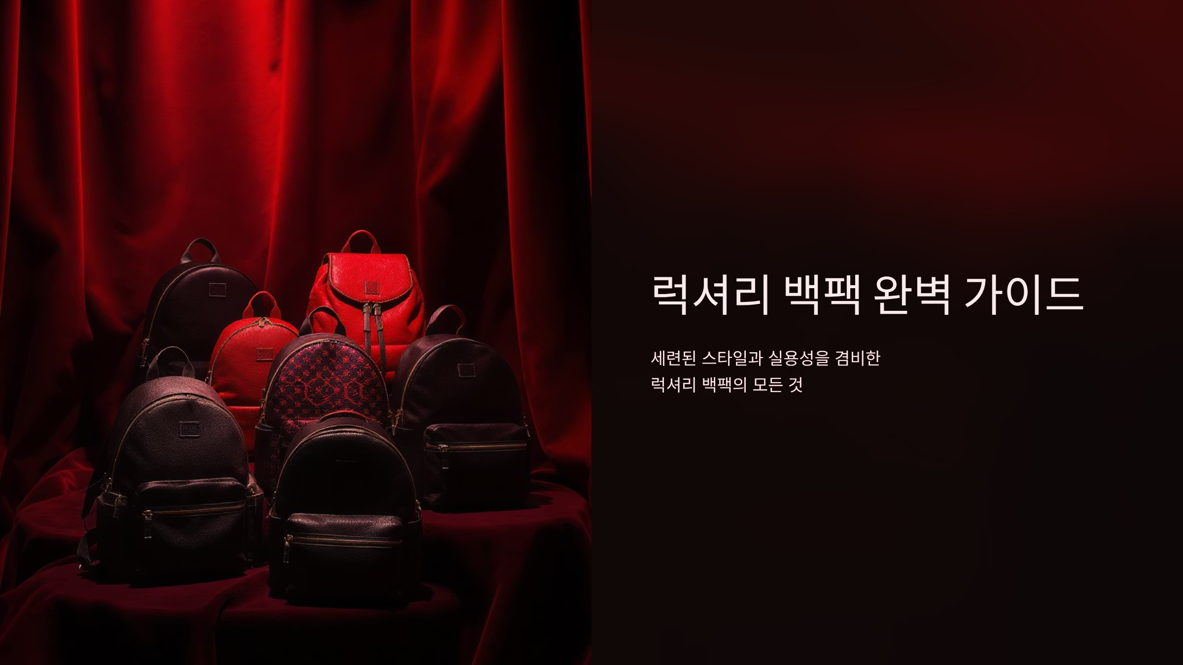 여성 럭셔리 백팩 구매 완벽 가이드