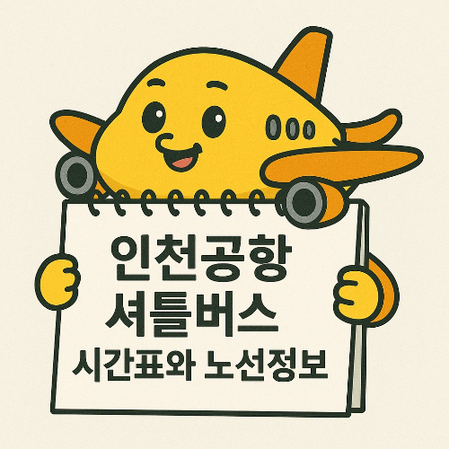 인천공항 셔틀버스 시간표와 노선정보