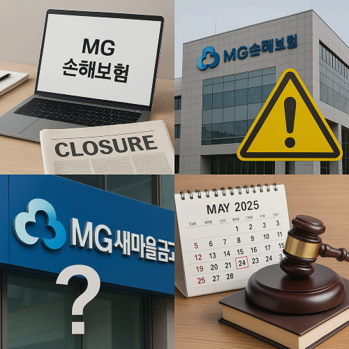 MG손해보험 폐업? MG새마을금고와 무슨 관계일까?