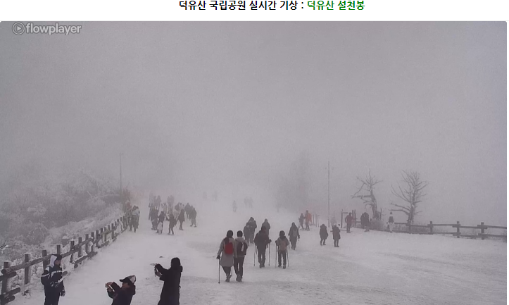 국립공원 실시간 CCTV