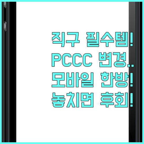 해외 직구 필수 PCCC 모바일로 주..