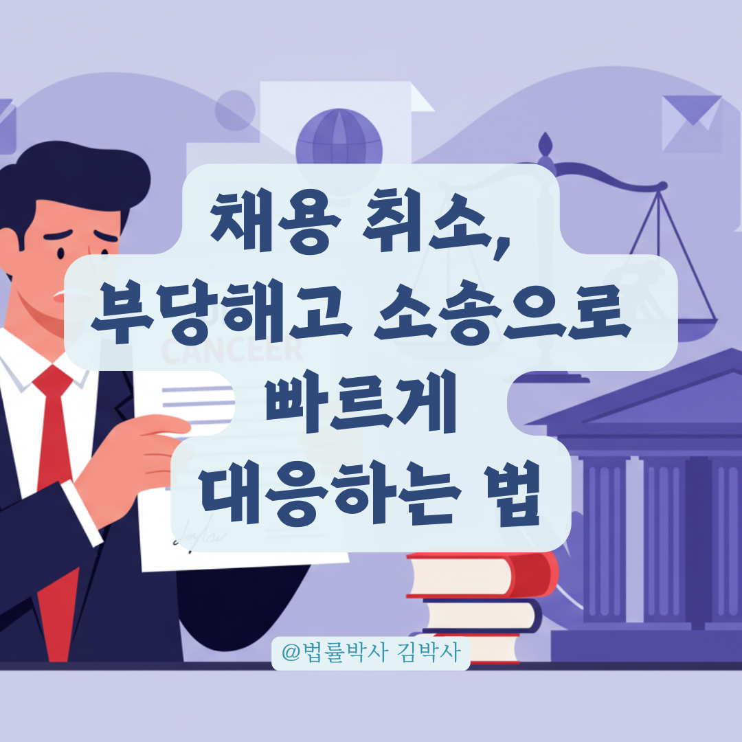 채용 확정 후 일방적 취소 당했다면, 부당해고 민사소송 빠르게 진행하는 방법.