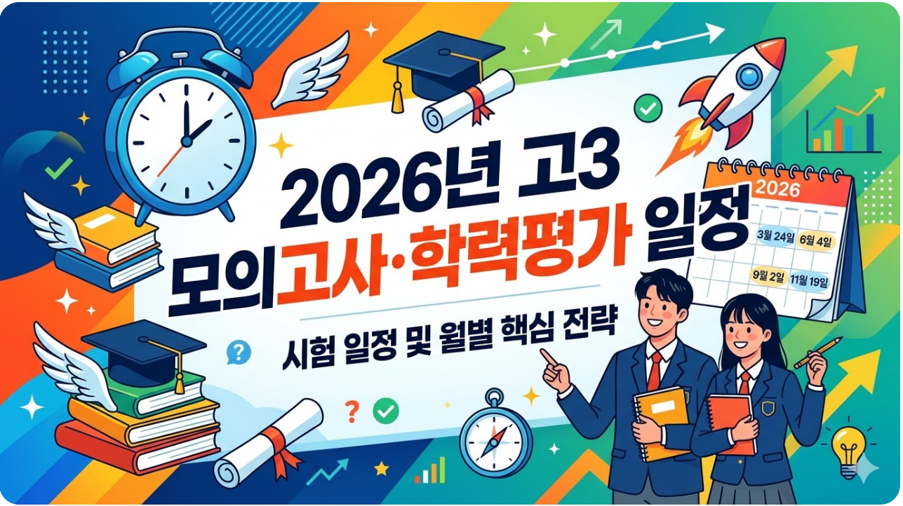 2026년 수능시험일, 고3 모의고사, 학력평가 일정 알아보기