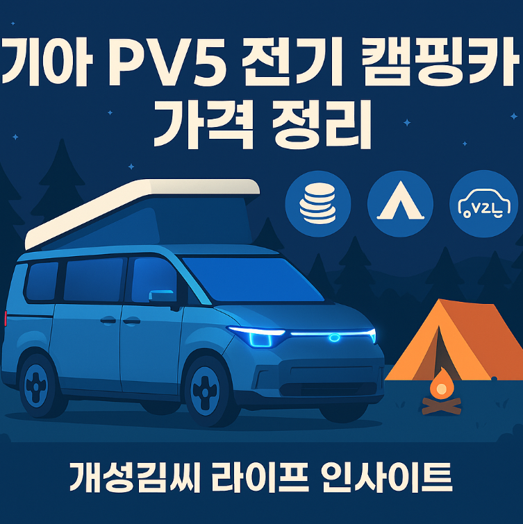 기아 PV5 전기 캠핑카 가격,기아 PV5 보조금,전기차 캠핑카 후기,PV5 실구매가,위켄더 vs 라이트 캠퍼,전기차 장기렌트 조건