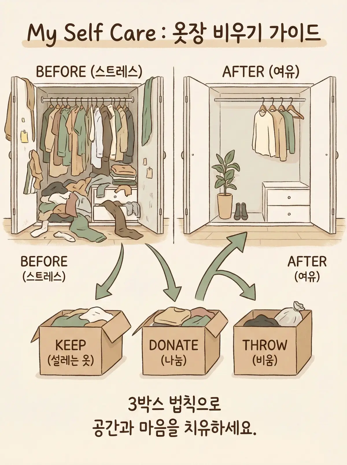 옷장 비우기 가이드