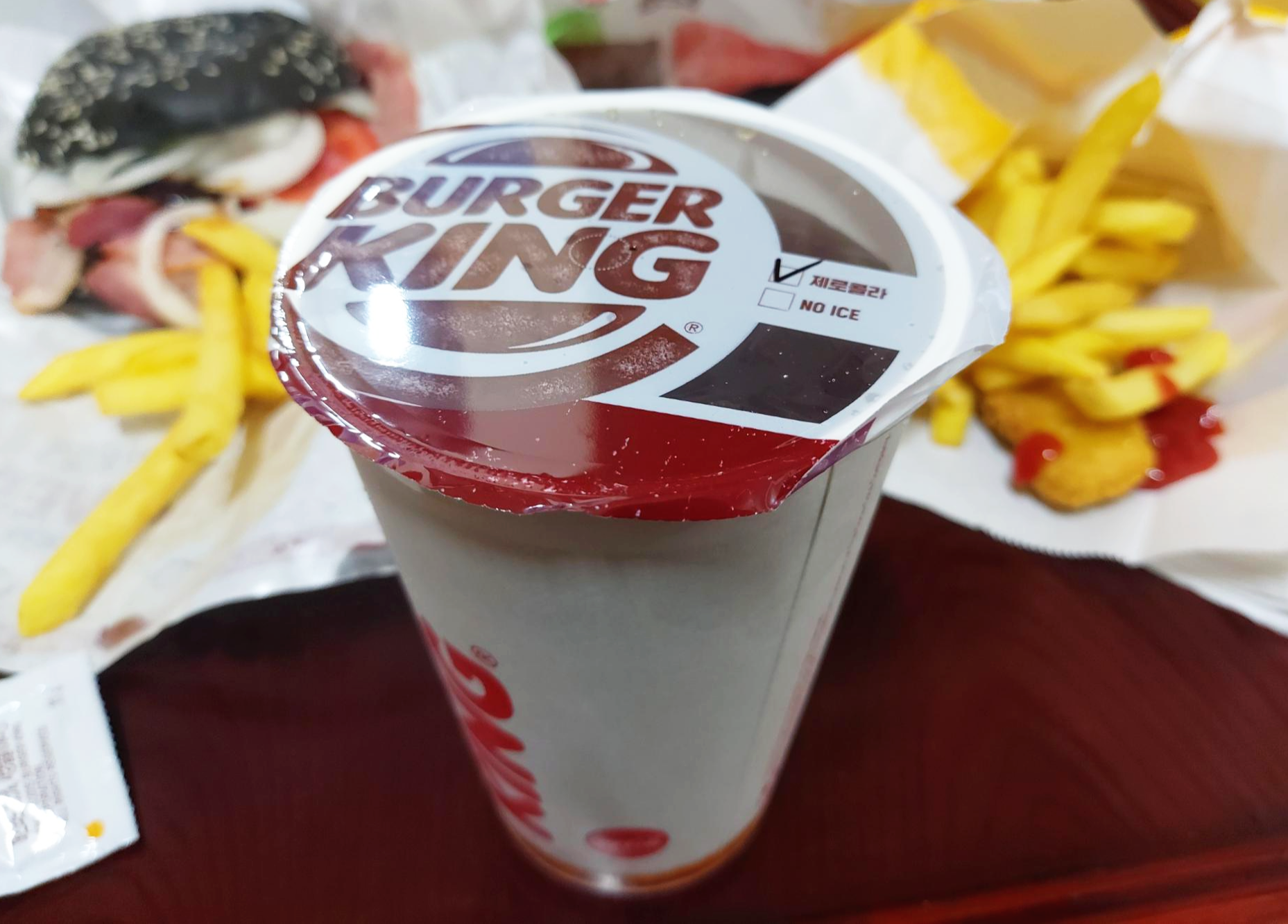 포장 음료 버거킹 포장 음료