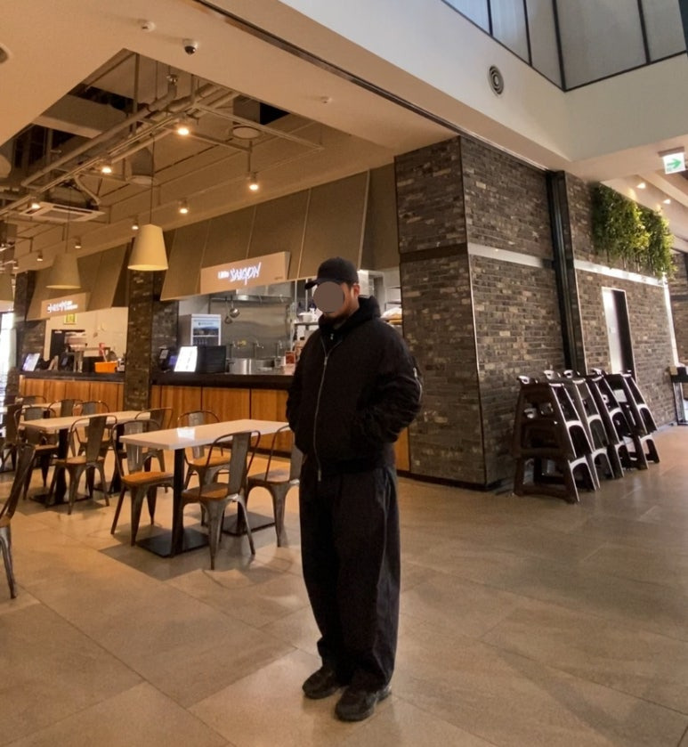 데일리룩('26.1.27.)빈티지 보세 데미지 워싱 볼캡, 헤비스모커 빈티지 워싱 점퍼 재킷, 무신사스탠다드 보아 후드집업 후드티, 나이키 트레이닝 벌룬 팬츠, 아식스 조그 100