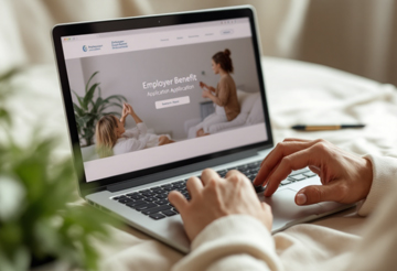 고용보험 사이트에서 사업주 지원금 신청하는 장면