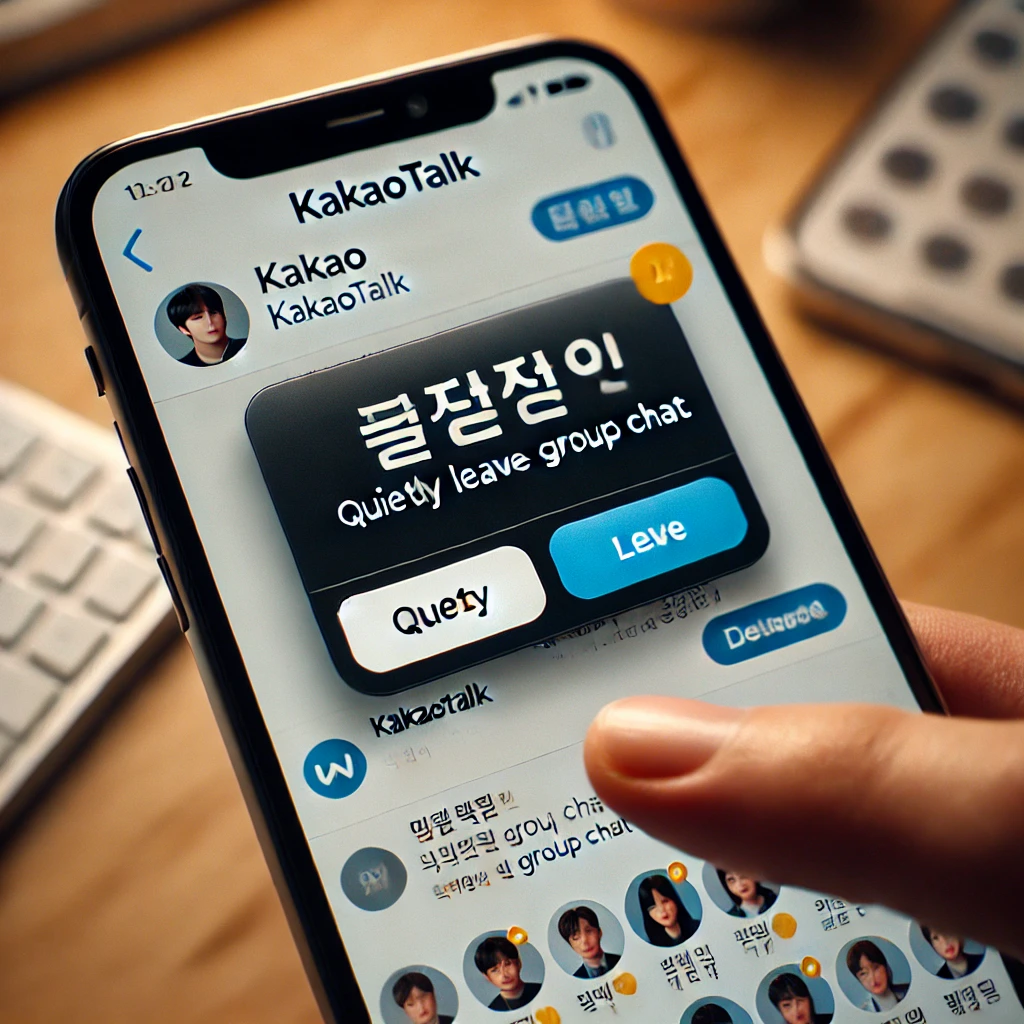 카톡 조용히 나가기