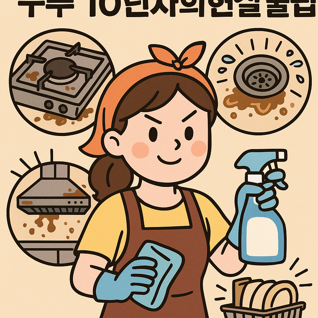 주방 찌든때 제거 루틴