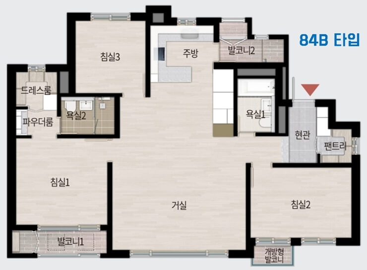 서울은평뉴타운 디에트르 더 퍼스트 84B 타입