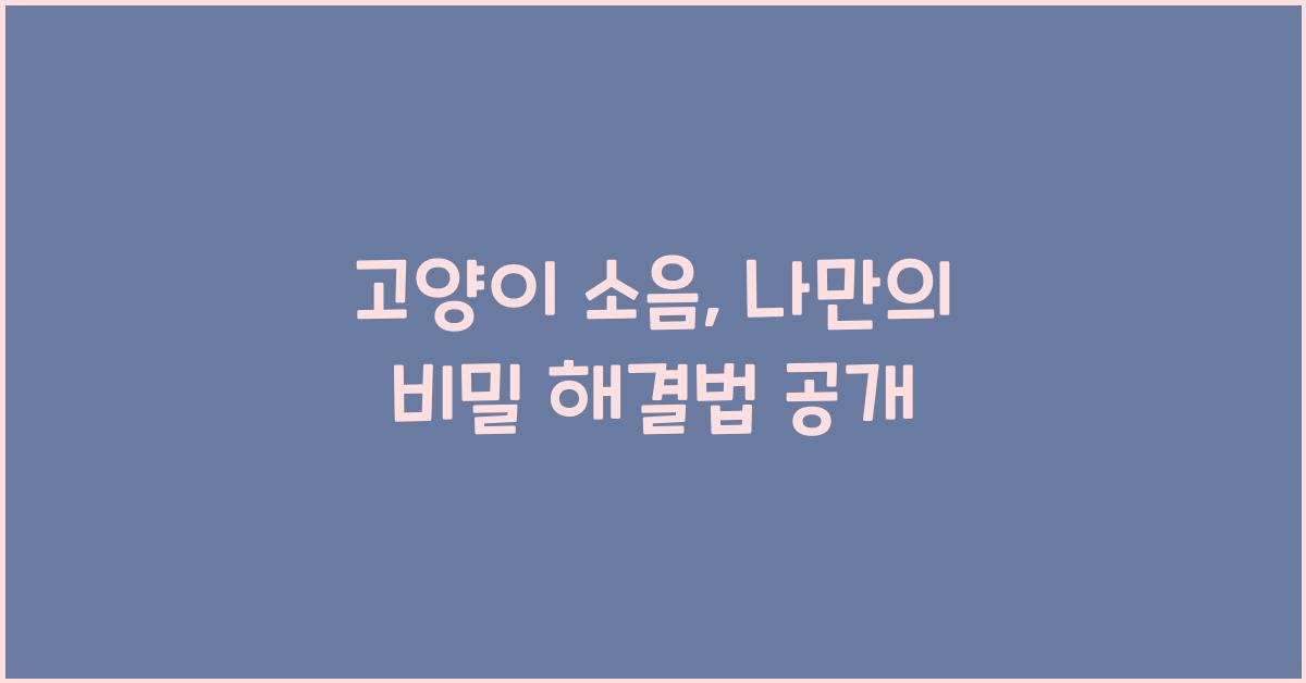 고양이