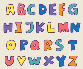 영어 알파벳 A부터 Z까지